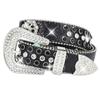 Rhinestones Buckle Belt for All Age BlingBling Sequined Belt Cool Western Paints Belt Street Dance Waiststrap for Jeans