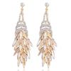 Elegant Alloy Long Tassel Earrings For Women With Geometric Design And Luxury Style For Fashion Accessories
