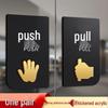 Aimehui Acrylic Self-Adhesive Push-Pull Door Signs