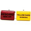 Gdesign Red Card and Yellow Card Button Cufflinks