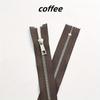 5pcs 15-30cm5# Metal zipper Silver teeth Titanium alloy Y teeth Smooth bag pocket leather bag zipper