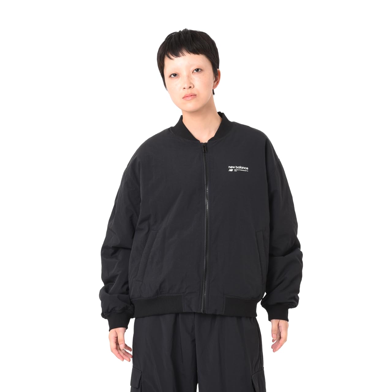 New Balance Linear Heritage Woven Padded Bomber Jacket (WJ33507) Size M