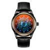 Creative Skeleton Mechanical Wristwatch Automatic Self Winding Watches Men Leather Steampunk Clock Without Battery Uhr Reloj