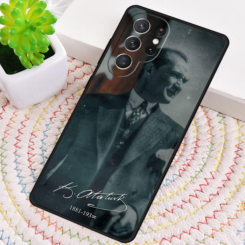 Mustafa Kemal Ataturk Silicone Phone Case For Samsung Galaxy note 10 pro S26 S25 S24 S23 S22 S21 Plus S25Ultra Capa Cover