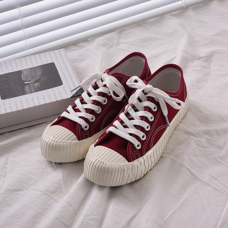 Casual shoes canvas shoes women's board shoes new little white shoes women 8655