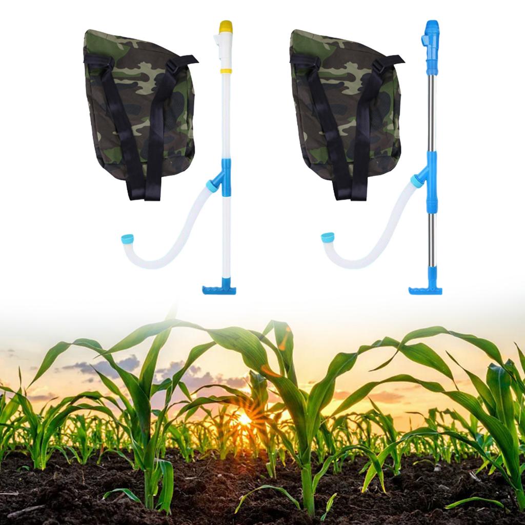 Fertilizer Spreader Durable Handheld Large Capacity Multifunctional Agricultural Manure Applicator for Corn Lawn Garden Turf