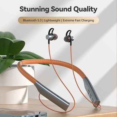 Auricolare Bluetooth Cuffie magnetiche sportive Cuffie con archetto da collo Cuffie wireless con microfono