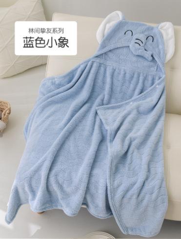 Baby Hooded Bath Towels Cartoon Animal Newborn Soft Towel Blanket Toddler Bathrobe Warm Sleeping Swaddle Wrap for Boys Girls