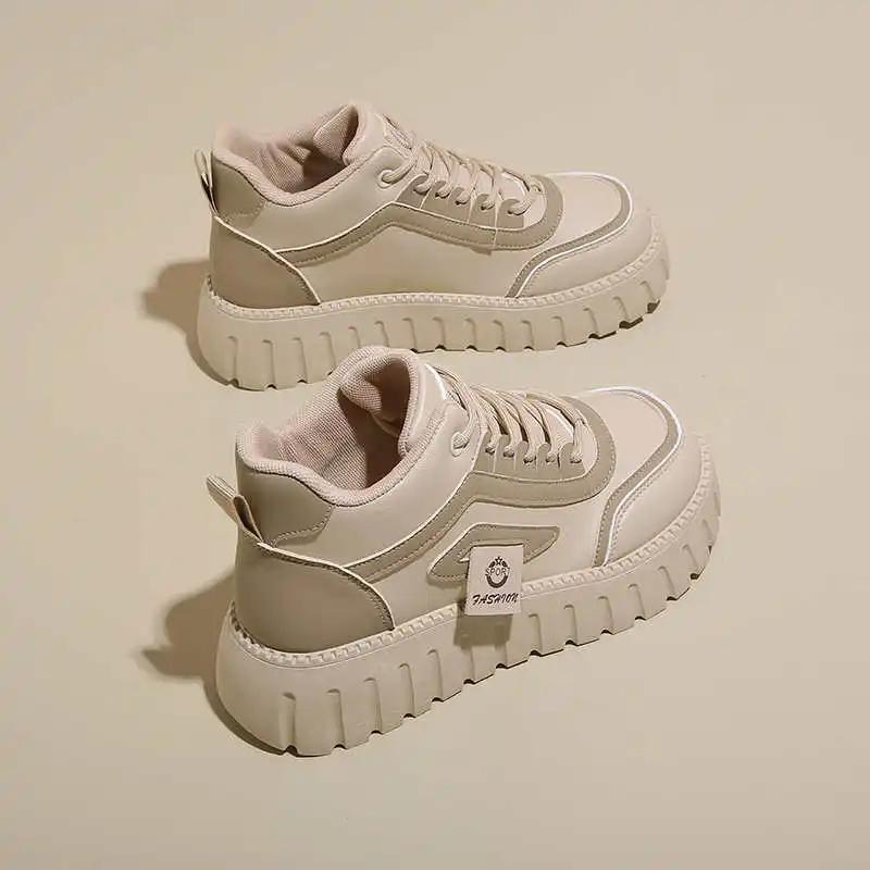 Fashion Rubber Sole High Top Women Sheos Casual Shoes Women's Sneakers Vip Sport Sneachers Donna Second Hand Sapa Sports-leisure