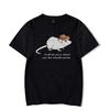 Rat Cartoon Graphic Men Tshirt Casual Clothing Short Sleeve T-shirt Japanese Style Oversized T Shirt Homme Women Men's Clothing