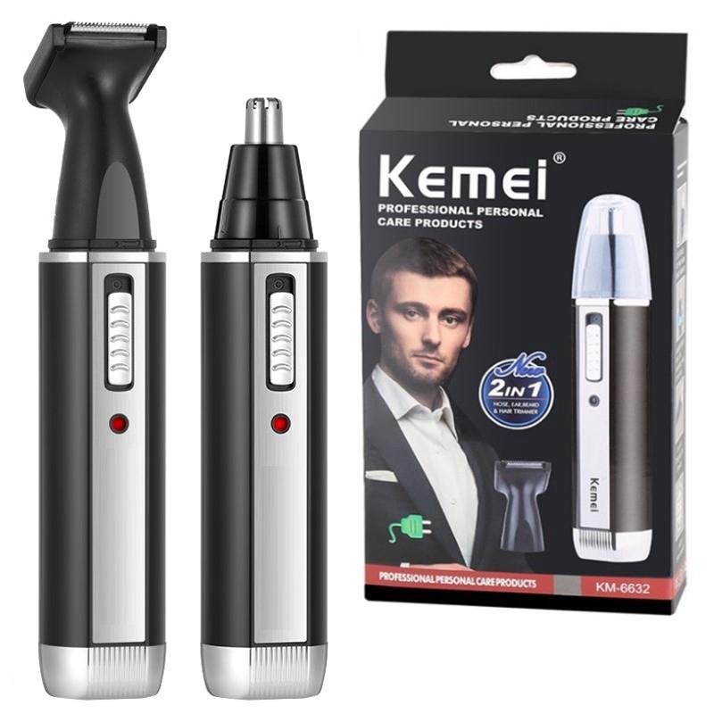 Original Kemei Rechargeable 4in1 Micro Hair Trimmer For Men Electric Shaver Beard Trimer Nose Ear Eyebrow Trimmer For Nose Cuts