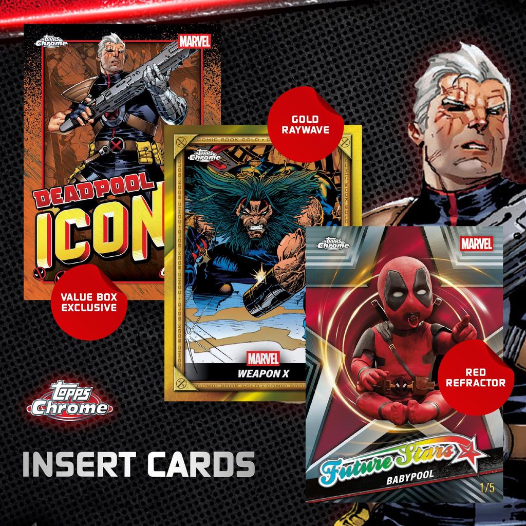 2025 Topps Chrome Deadpool Factory Seal Value - - Box.
