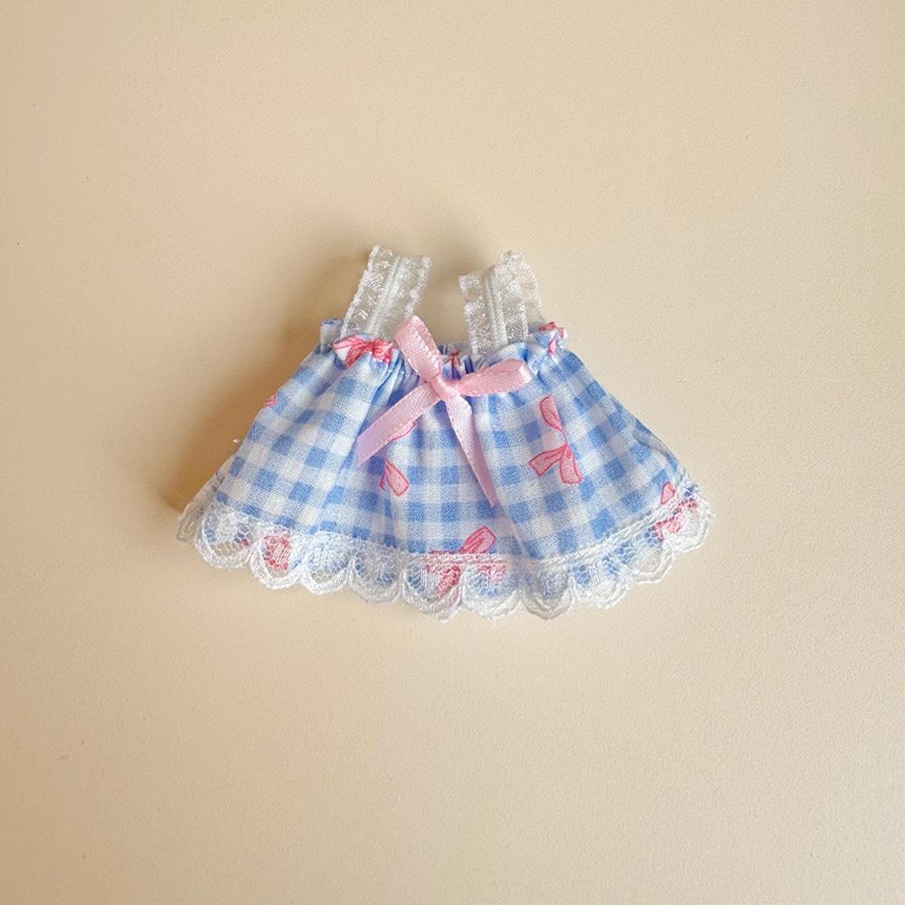 For 17cm Labubu Doll Dress Cute Doll Lovely Clothes Accessories Princess Dress Plush Dolls Clothes