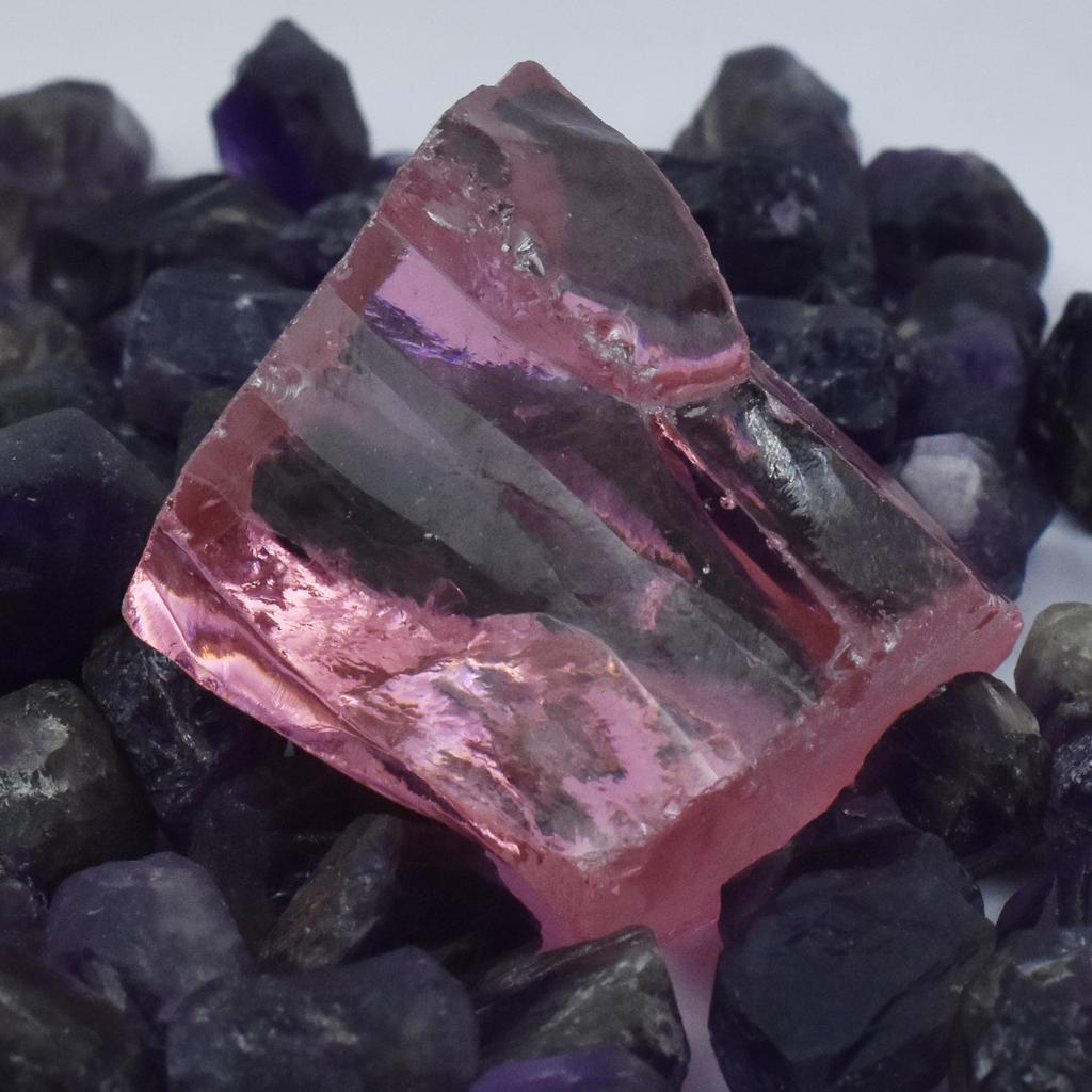 Natural Pink Sapphire 147ct Uncut Rough Certified Loose Gemstone