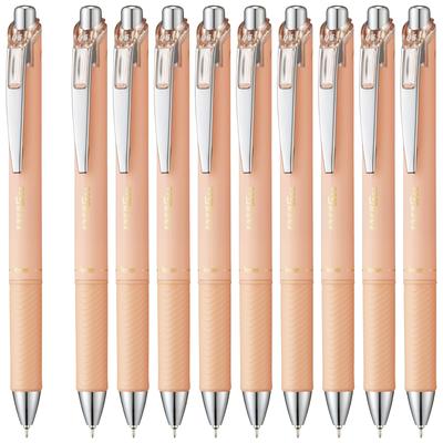 PENTEL EnerGel Kohare Gel Ink Ballpoint Limited Sunny 10 Pens 0.5mm Pen, Edition, Orange, (BLN75KH-F4(10))