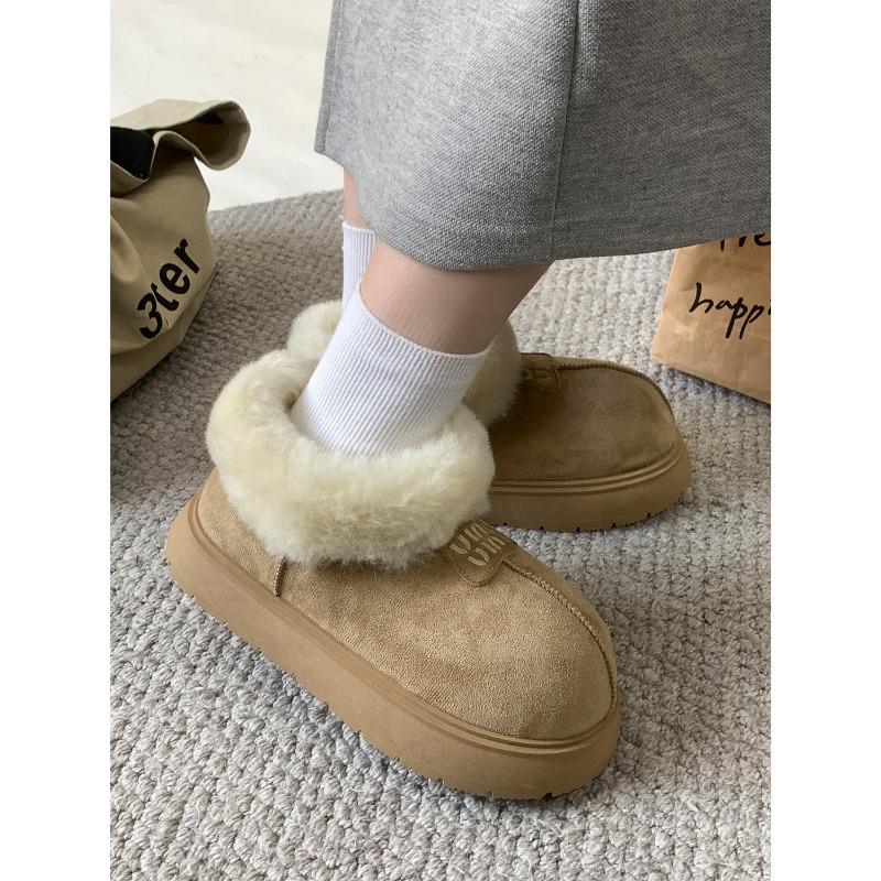 Winter New Thick-soled Warm Snow Boots Women's Versatile Short Boots 3417