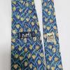 Used HERMES Hermes Tie Tulip Pattern Blue