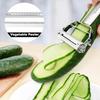 Stainless Steel Vegetable Peeler 4-in-1 Multi-Function Kitchen Tool with Anti-Slip Ergonomic Handle for Potato Carrot Cucumber