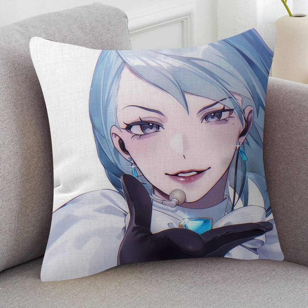 GAME Ace Attorney Cartoon Series Square Pillowcase Soft Waist Sofa Cushion Cover Bedroom Room Pillowcase