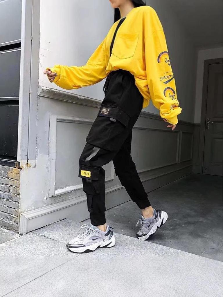 Niche Cargo Jogger Pants for Men & Women, Slim Fit, Casual Loose Style, Customizable Design by Picture.