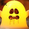 Decorative Ghost for Shelf 6 Pcs Light, LED Color Changing Warm Flameless Battery-Operated Colorful Mood Light Mini Spirit Night Lamps, Spooky