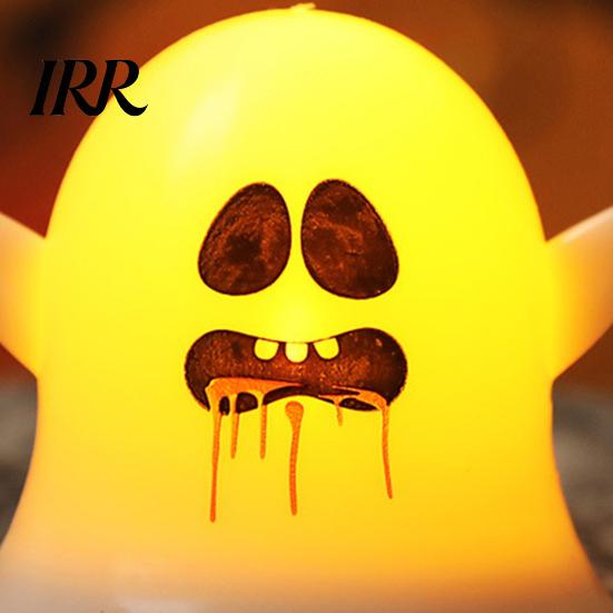 Decorative Ghost for Shelf 6 Pcs Light, LED Color Changing Warm Flameless Battery-Operated Colorful Mood Light Mini Spirit Night Lamps, Spooky