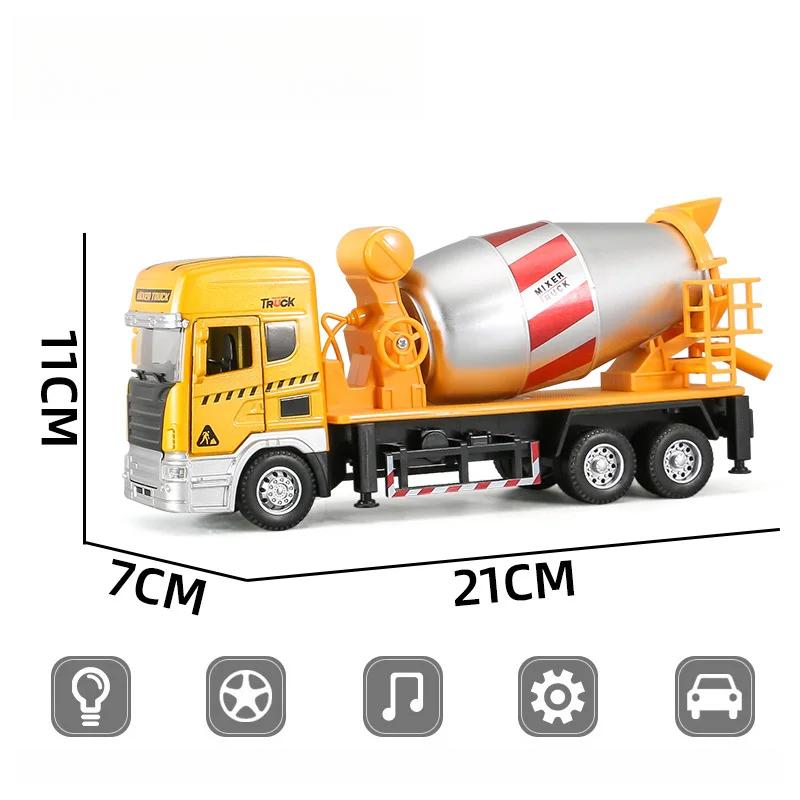 136 Die Cast Alloy Engineering Car Model Playset Simulation Fire Game Rescue Tower Car Echo Sound Light Kids Birthday Gift B158