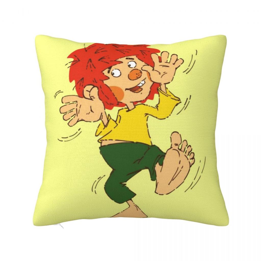 Pumuckl Blume  Figur  Square Pillowcase Cushion Cover Comfort Pillow Case Throw Pillow Cover for Home Sofa Living Room
