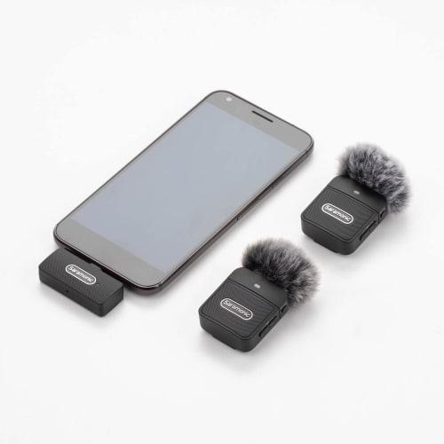 Saramonic Blink100-B6 2.4G Ultra-Compact Wireless Microphone System (Two Transmitters, One USB-C Receiver) Black