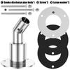 24mm Thru Hull Exhaust Skin Stainless Steel Thru Hull Exhaust Fitting Boat Marine Fitting Tube for Diesel Heaters Exhaust Pipe