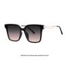 Women's Retro Square Acetate Sunglasses: Large Frame, High-End Feel, Face Slimming, Sunshade & Driving-Specific.