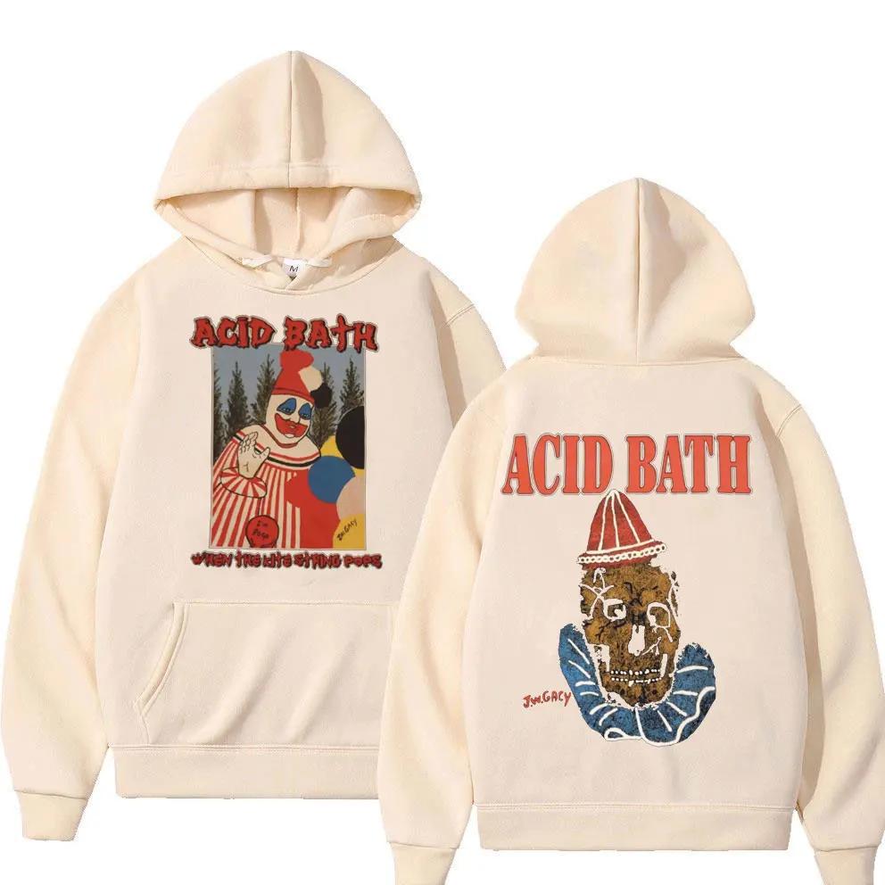 

Acid Bath When The Kite String Pops Худі з Графічним Принтом Альбому Чоловіки Жінки Фліс Бавовняна Толстовка Чоловічі Готичні Оверсайз Худі L хакі