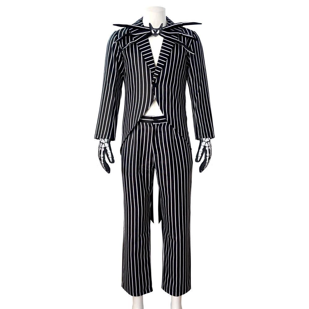 Cosplay Christmas Eve Horror, Jack cos costume color play, Skull Jack men's full set, Halloween costume