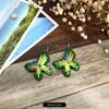 Natural handmade coconut shell earrings Bohemian women's retro cute versatile earrings temperament earrings