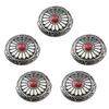 5 Pcs Leather Decorative Button Imitation Turquoise Buttons Flower Clothes Buttons for Jewelry Making Decoration