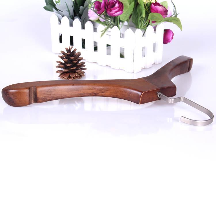 Non-Slip Wooden Clothes Hanger - Retro Solid Wood Design for Men, Women, Children, & Baby Clothes