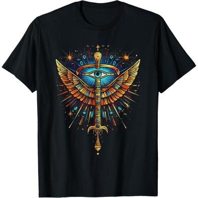 Egypt Eye Ancient Pharaoh Sphinx Egyptian T-Shirt(17)