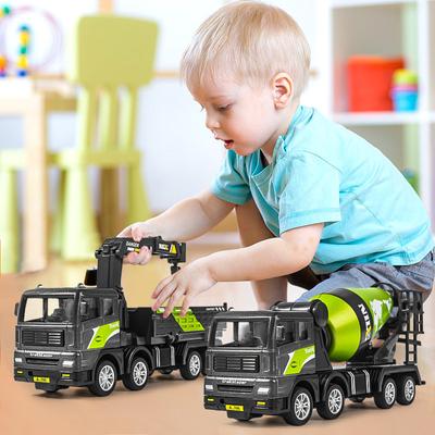 Boys Mixer Truck Inertia Excavator Alloy Crane Dump Truck Engineering Vehicle Toy