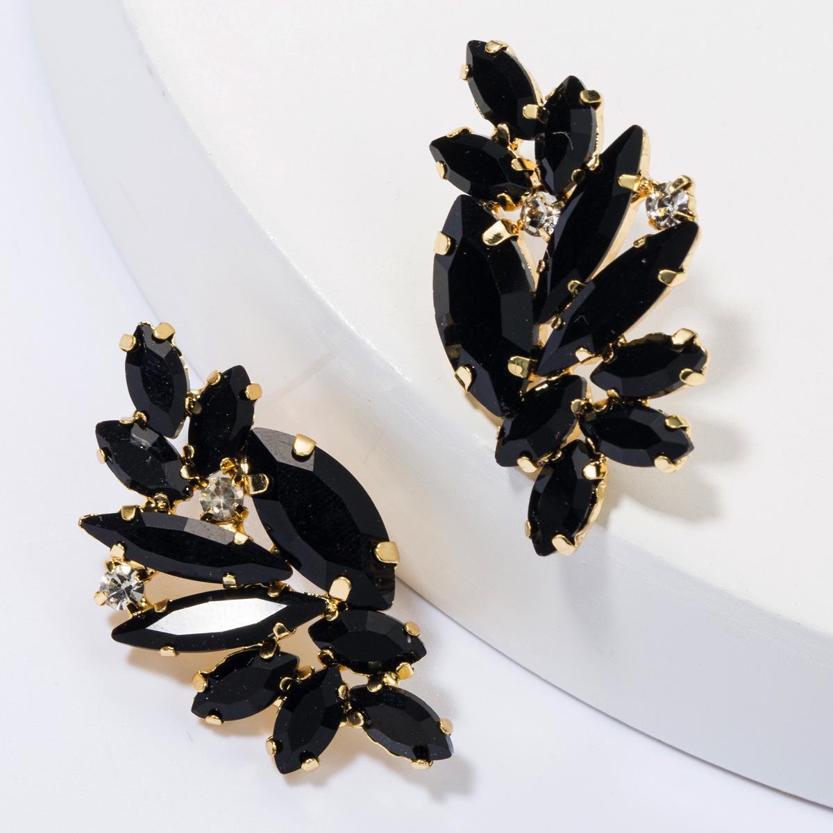 

Модные европейско-американские серьги из сплава со стразами