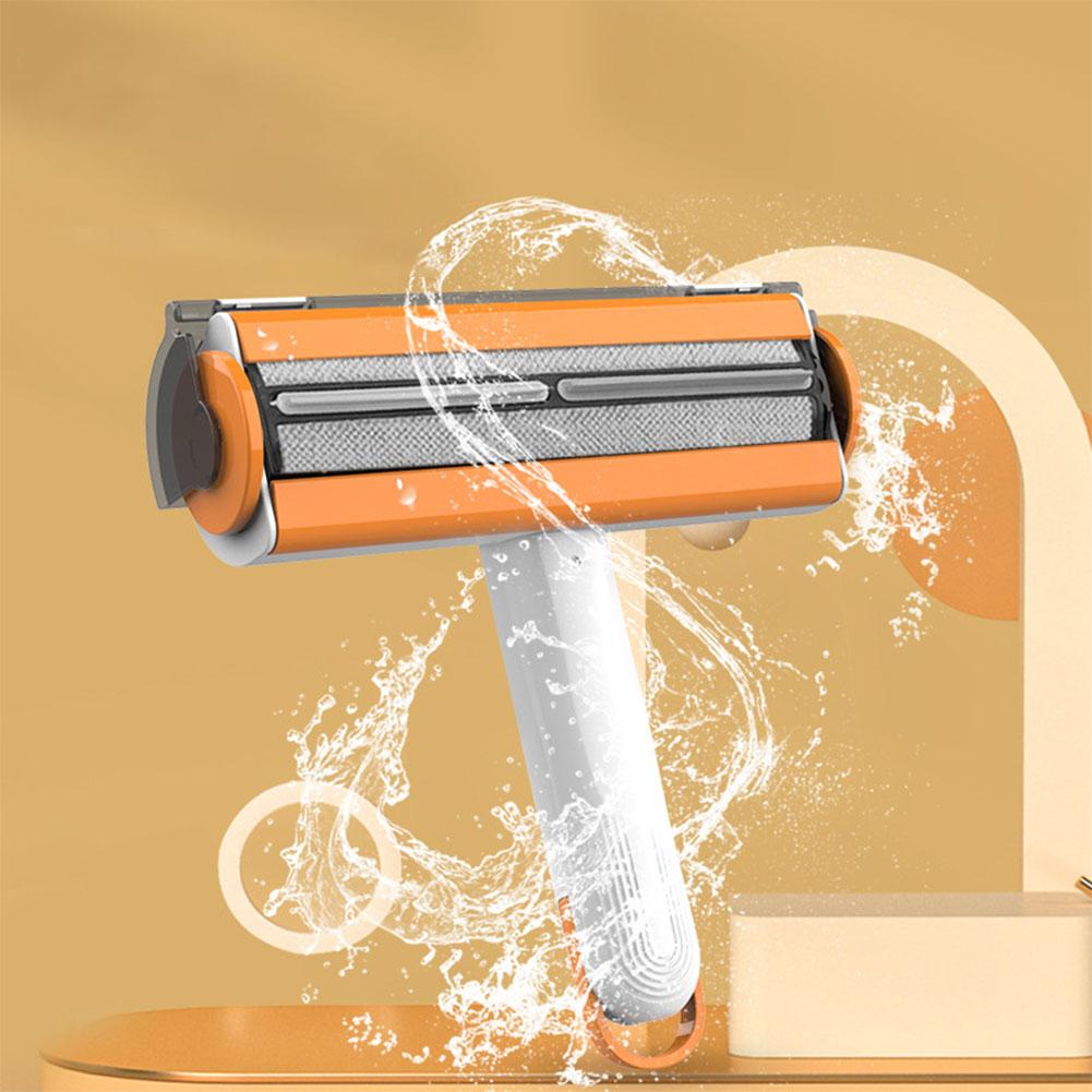 

Портативный роликовый инструмент для удаления шерсти домашних животных с ящиком для хранения волос Щетка для удаления шерсти домашних животных для дивана, ковра, покрывала