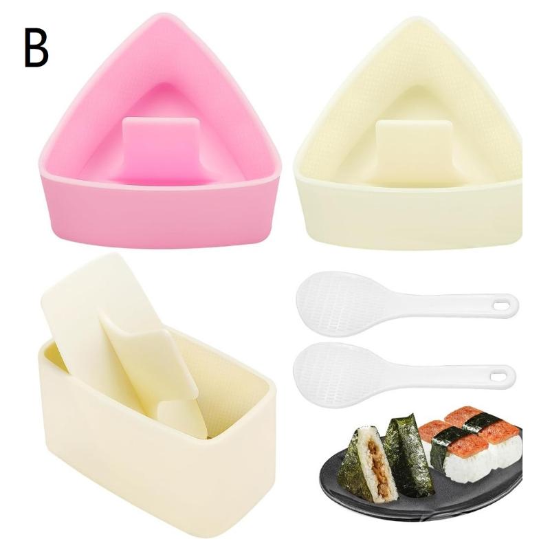 Triangles Sushi Mold Onion Rice Ball Food Press Japanese Bento Kitchen Gadget Set Onigiri Maker Frame Kit Tools Gadgets Dining
