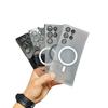 Suitable for Samsung S25 Ultra High Magnetic Suction Phone Case S24 Lens Film S23 Ultra Ice Fog Matte PC Case