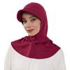 Double Layer Full Coverage Bonnet Hijab Fashion Solid Color Modest Visor Underscarf Bonnet