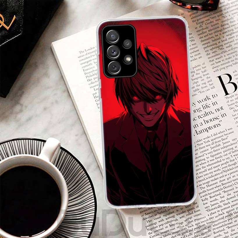 N-Note D-Death Yagami Light Phone Case For Samsung A17 A16 A26 A36 A56 A15 A14 A13 A55 A54 A53 A35 A34 A33 A25 A24 A23 A05S A04S
