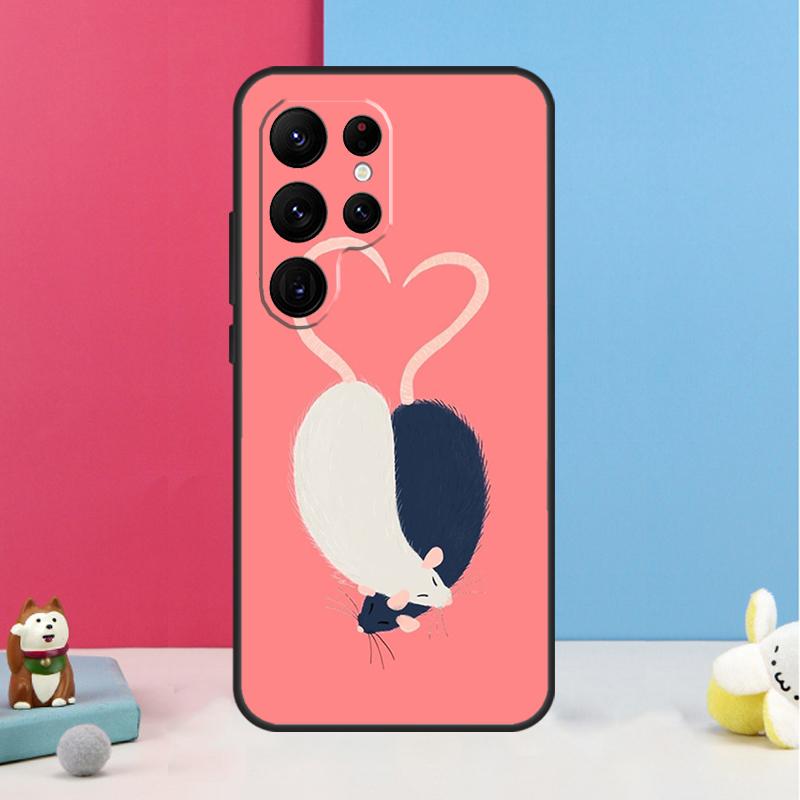 Mouse Rat Case For Samsung Galaxy S26 S25 S24 S20 S21 S22 S23 Ultra S10 Plus S25 FE Back Cover Shell
