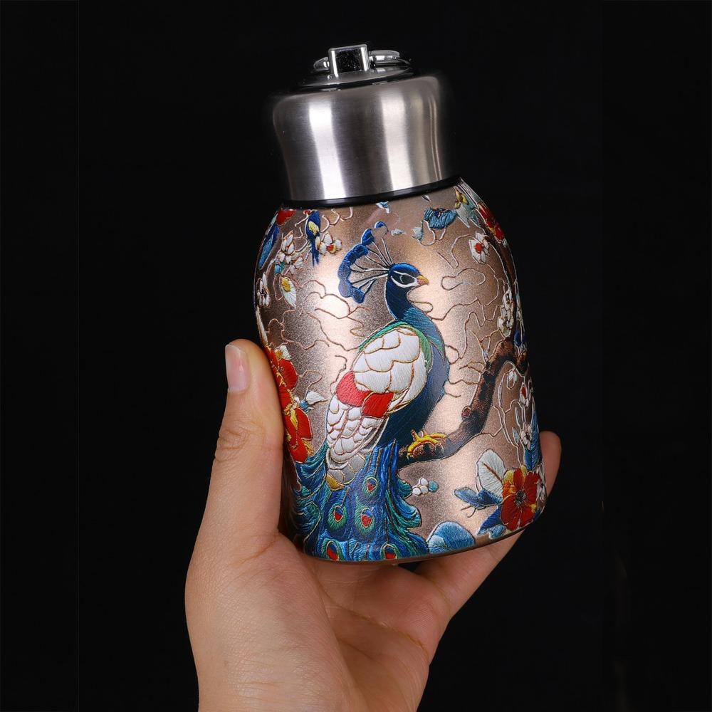Stainless Steel Insulated Cup 300ml Slim Insulated Thermal Water Bottle  Outdoor Hiking