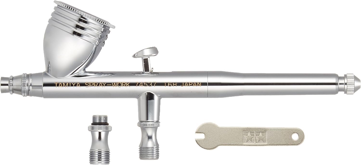 

Tamiya Airbrush System Series 37 Spraywork HG Airbrush with Integrated 74537 No. Cup,