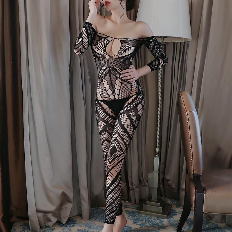 Porn Crotchless Sexy Lingerie For Women Erotic Babydoll Bodystocking Underwear Exotic Costumes Sleepwear See Through Sex Outfit