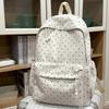 Point Print Student Schoolbag Women's Backpack