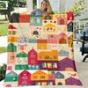 Vintage Style Quilted Friendship Blanket Soft Flannel Throw with Colorful Patchwork Design, Perfect for Birthdays, Anniversaries, And Gifts, Allseason